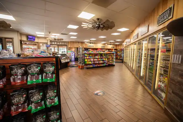 Fast Track convenience store coffee bar area