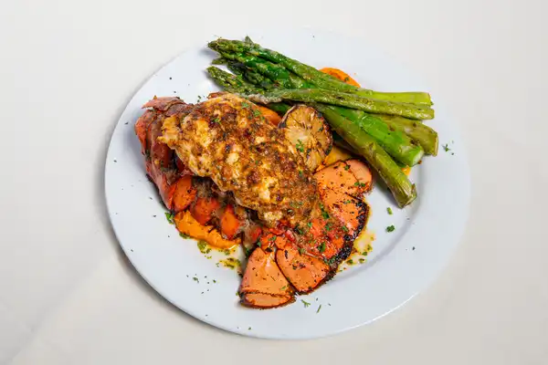 Prime Steakhouse wine selection and bar area